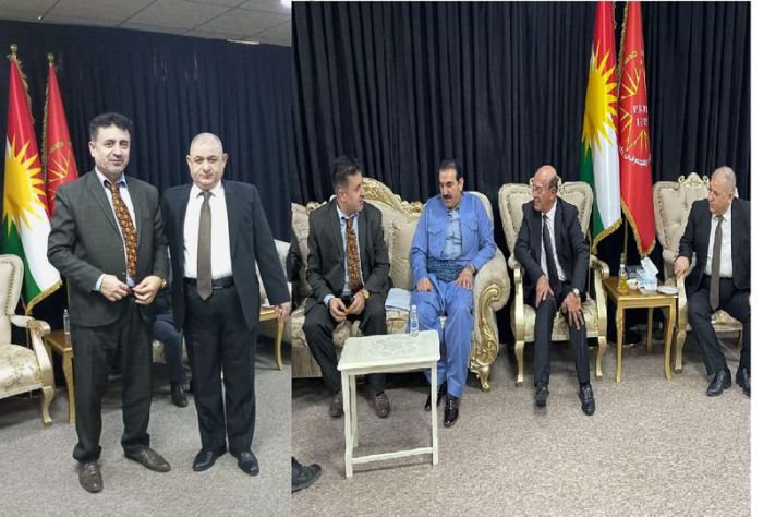 سەردانی سەرۆکی پ س ک و شاندی یاوەری بۆ لای پارتی کرێکاران و ڕەنجبەرانی کوردستان، بە م