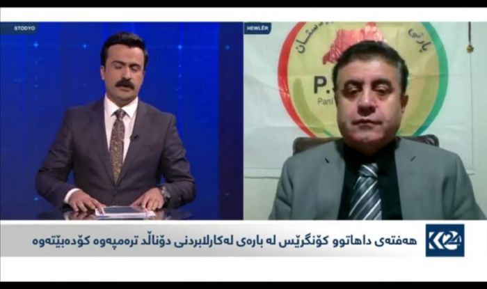 عارف باوەجانی / سەرۆکی پارتی سەربەستیی کوردستان. لەگەڵ کوردستان ٢٤.